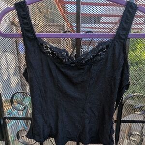 Arianne Black Lace Camisole Top